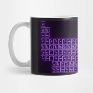 Purple Glow Tube Periodic Table Mug